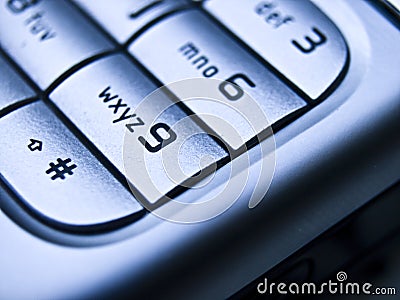 Mobile phone close up Stock Photo