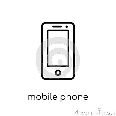 Mobile phone icon from Electronic devices collection. Vector Illustration