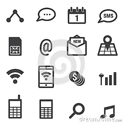 Mobile phone icon, vector illustion flat design style. Vector Illustration