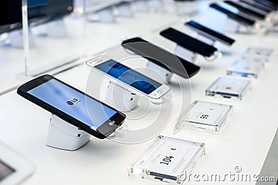 MOBILE PHONES Editorial Stock Photo