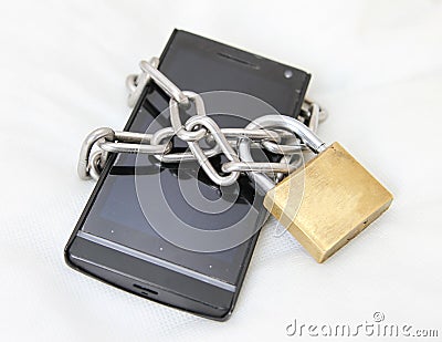 Mobile security Stock Photo