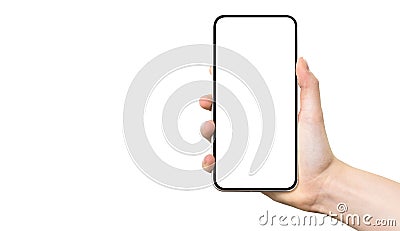 Mobile smart phone template Stock Photo