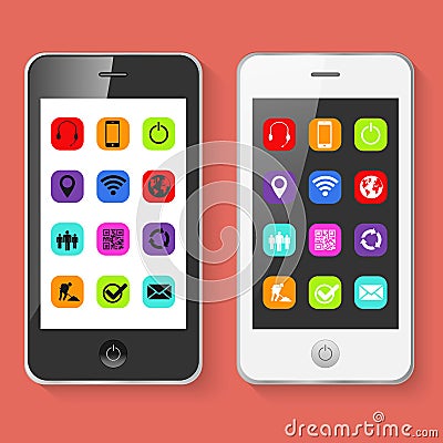 Mobile Smartphones Vector Illustration Vector Illustration