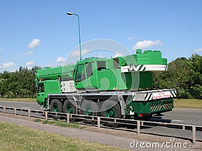 Mobile telescopic crane Stock Photo