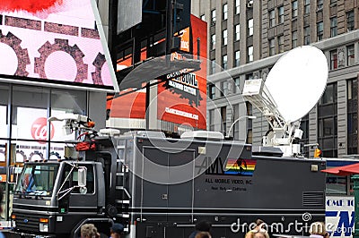 Mobile television station Editorial Stock Photo