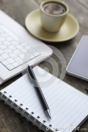 Mobile workplace Stock Photo