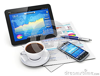 Mobility, business and finance concept Stock Photo