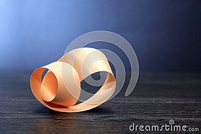 Mobius Strip On Dark Stock Photo