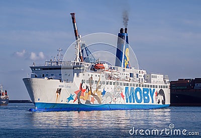 Moby Lines passenger ferry Editorial Stock Photo