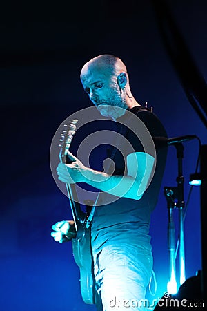 Moby performs at Minsk-Arena on June 10, 2011 in Minsk Editorial Stock Photo