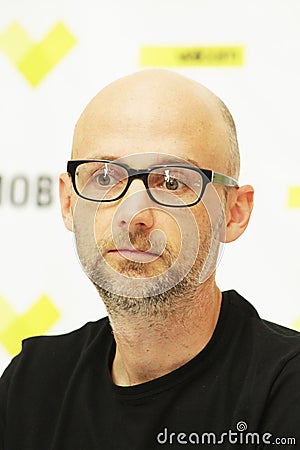 Moby at the press conference in Minsk, June 9, 2011 Editorial Stock Photo