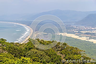 Mocambique beach from Aranhas mountain Stock Photo