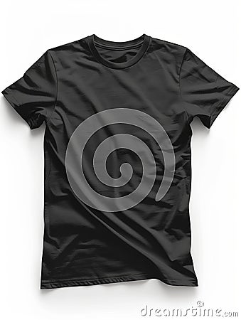 mocap black t-shirt isolated on white background Stock Photo