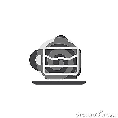 Mocha cup icon vector Vector Illustration