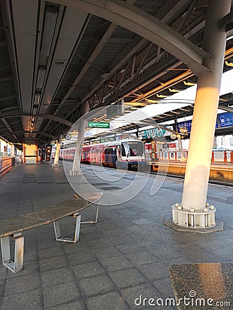 MoChit station alone transport Editorial Stock Photo