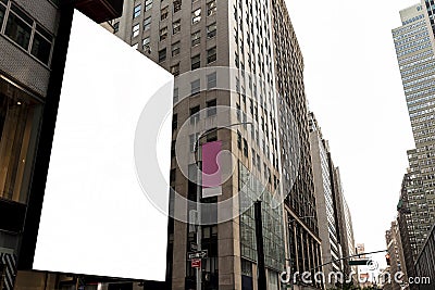 mock up billboard city scape. High quality photo Stock Photo