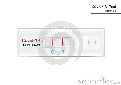 Mock up Realistic Blood Test Gadget for Covid-19 . Hospital Tool design Vector Illustration. Medical and Health Vector Illustration