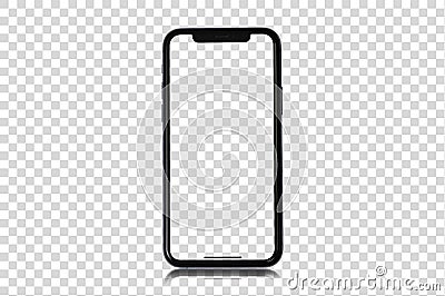 Mockup Iphone 13 pro max and new iphon mini. Mock up screen iPhone X . Transparent and Clipping Path isolated Stock Photo