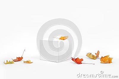 Mockup podium for product presentation. Abstract geometry Stock Photo