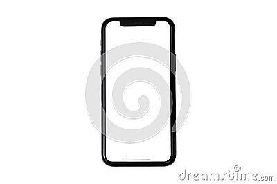Mockup smart phone 14 generation vector and screen Transparent and Clipping Path Stock Photo