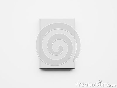 Mockup of white book. 3d rendering Stock Photo