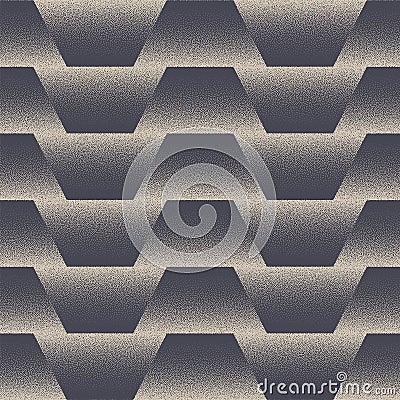 Mod Dynamic Structure Seamless Pattern Trend Vector Dot Work Abstract Background Vector Illustration