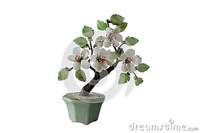 Model of bonzai tree (isolated) Stock Photo