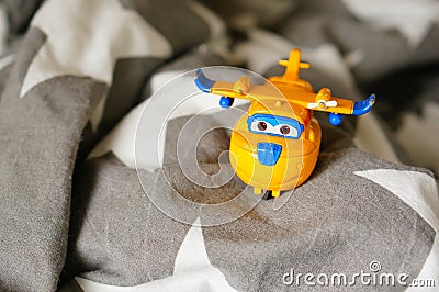 Model Donnie Super Wings plane. Editorial Stock Photo