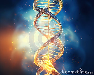 model of genetic inheritance. Cartoon Illustration