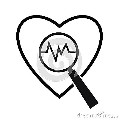 Heartbeat in the healthcare Vector Illustration