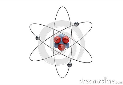 Model of a lithium atom Stock Photo