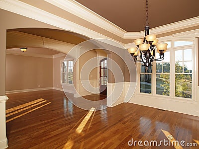 Model Luxury Home Interior Front Entrance Rooms Stock Photo