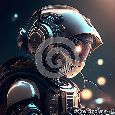 model onto a physical robot and observe its performance in real-world scenarios Cartoon Illustration