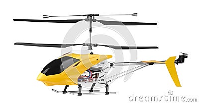 Model radio-controlled helicopter Stock Photo