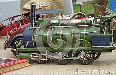 Model train at show Editorial Stock Photo