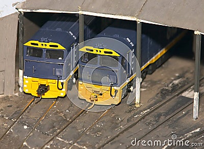 Model Trains Stock Photo