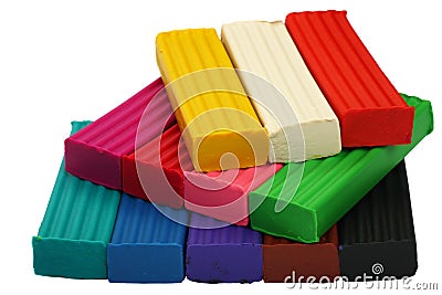 Modelling clay Stock Photo