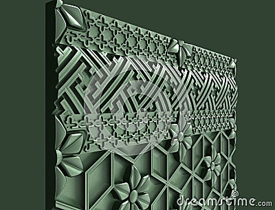 Models for architectural interior design, 3D illustration, artist, texture, graphic design, architecture,illustration, symbol of w Cartoon Illustration