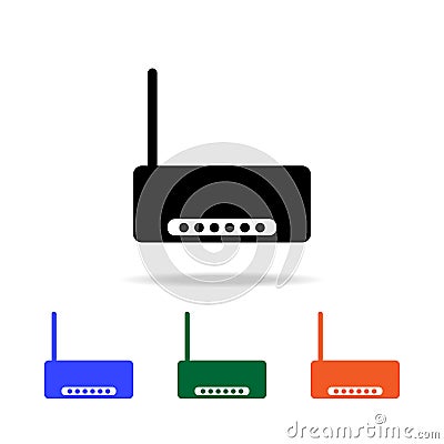 modem icon. Elements of simple web icon in multi color. Premium quality graphic design icon. Simple icon for websites, web design Stock Photo