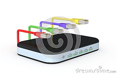 Modem router Stock Photo