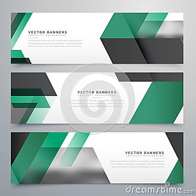 Moden business banners vector background Vector Illustration