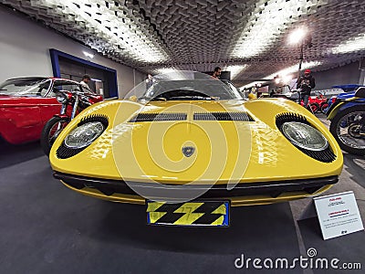 Modena, Italy - 2021 07 04:Motor Valley Fest car meeeting Lamborghini Miura Editorial Stock Photo