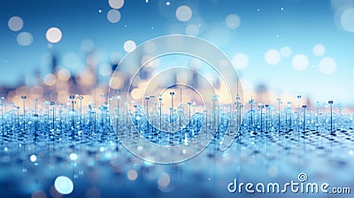 modern abstract background displaying various mathematical graphs, such as sine and cosine waves, bar charts, and scatter plots, Stock Photo