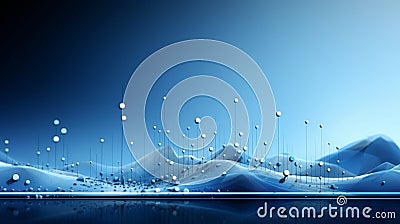 modern abstract background displaying various mathematical graphs, such as sine and cosine waves, bar charts, and scatter plots, Stock Photo