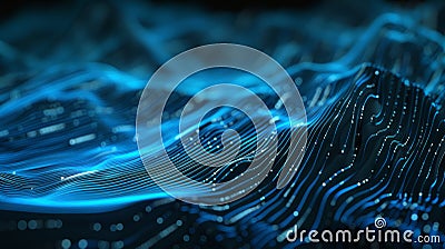 Modern Abstract Background for Tech and Design Generative AI Cartoon Illustration