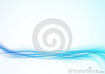 Modern abstract blue swoosh background wave Vector Illustration