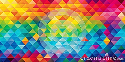 Modern abstract Coloured Background in random geometric pattern Creative AI Stock Photo