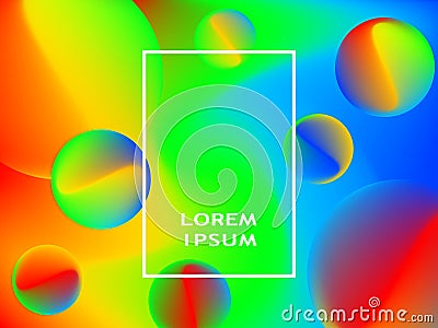 Modern abstract covers set. Cool gradient shapes composition Vector Illustration