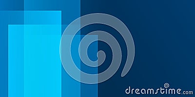 A modern abstract design featuring a smooth blue lit gradient background with overlapping transparent squares. Harmonious colors Vector Illustration
