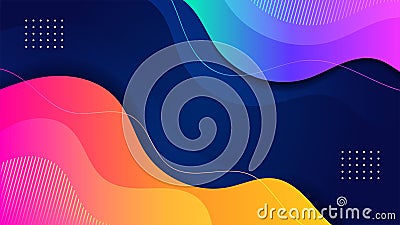 Modern abstract fluid background. Color gradient background design. Cool background design for posters. Eps10 vector illustration Vector Illustration
